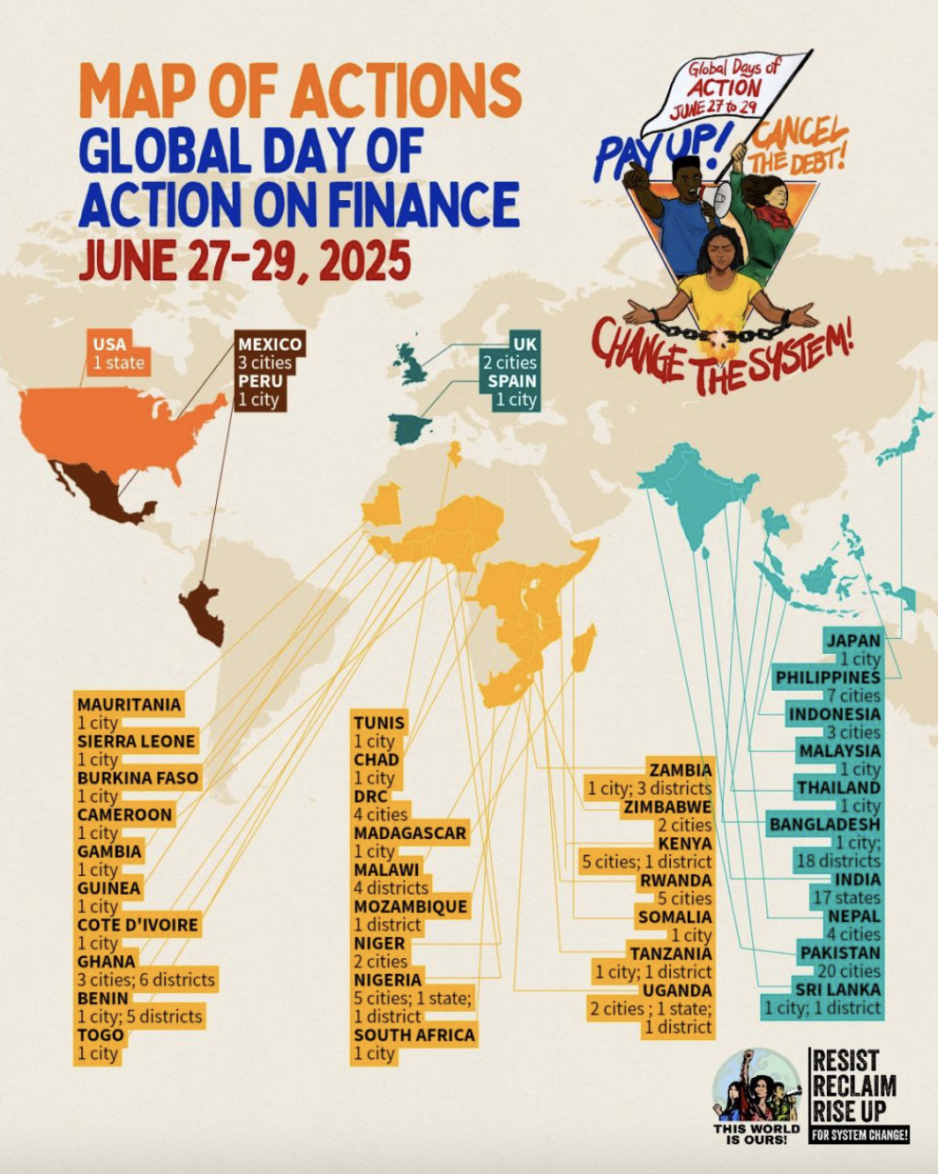 Joint Press Release: Thousands march in hundreds of cities worldwide demanding international financial overhaul ahead of UN finance conference